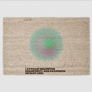 daily affirmations manifestation  fiber doormat