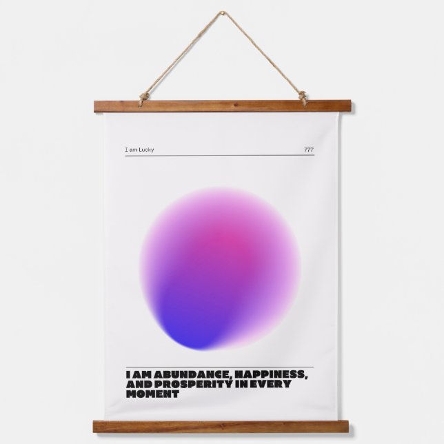 daily affirmations manifestation  hanging tapestry (Front)