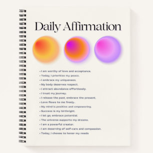 daily affirmations manifestation notebook