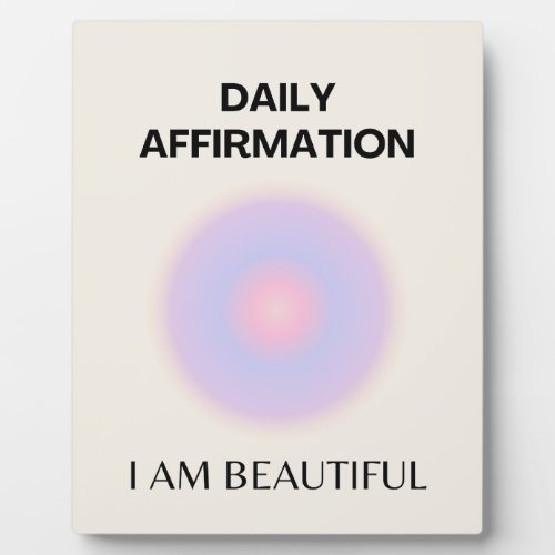 Daily Affirmations Manifestation Plaque