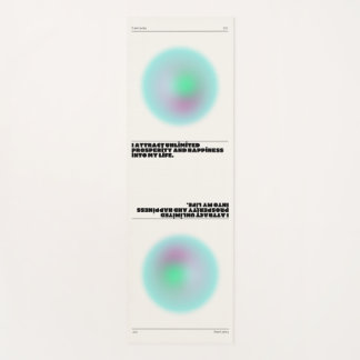 daily affirmations manifestation  yoga mat