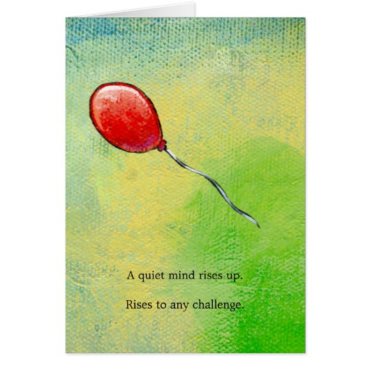 Daily Art 1/26/09  -  A quiet mind Cards (Front)