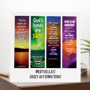 DAILY BIBLE AFFIRMATIONS Personalized Christian Foam Board
