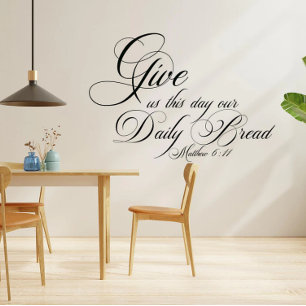 Daily bread wall decal