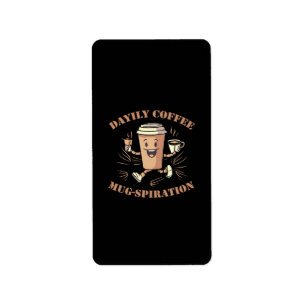 Daily Coffee Mugspiration Label