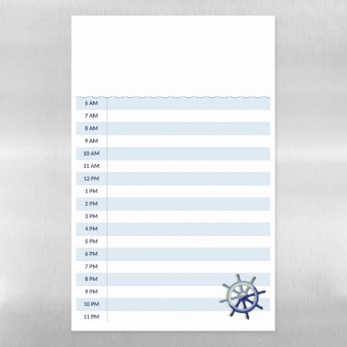 Daily Cruise Schedule 11 x 17" Dry Erase Board