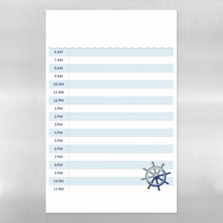 Daily Cruise Schedule 11 x 17" Dry Erase Board