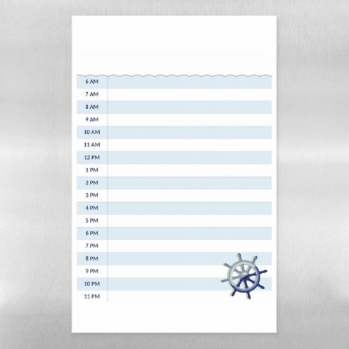 Daily Cruise Schedule 11 x 17" Dry Erase Board