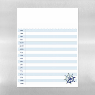 Daily Cruise Schedule 8.5 x 11" Dry Erase Board 
