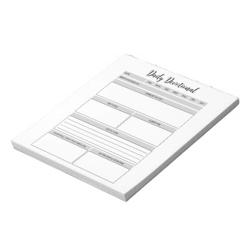 Daily Devotional Planner Notepad