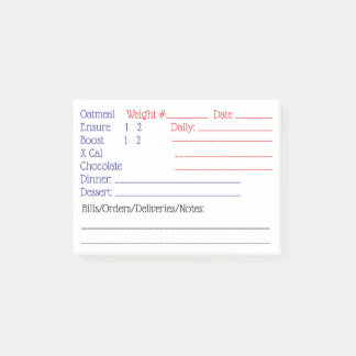 Daily Diet Post-it Notes