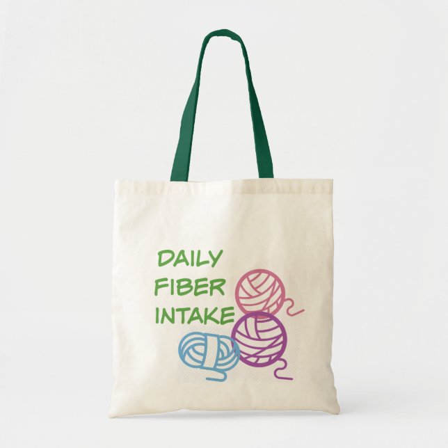 Daily Fiber Intake Tote Bag (Front)
