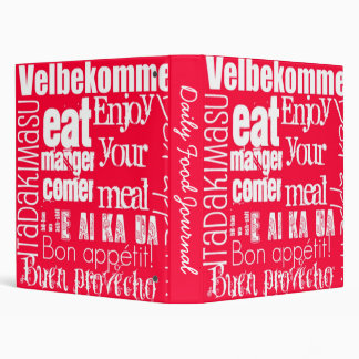 Daily Food Journal Binder