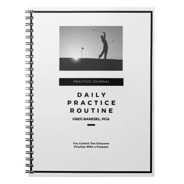 Daily Golf Practice Journal Zazzle