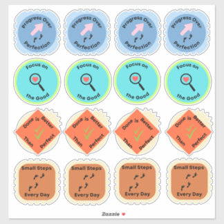 Daily Growth Affirmation Sticker Sheet