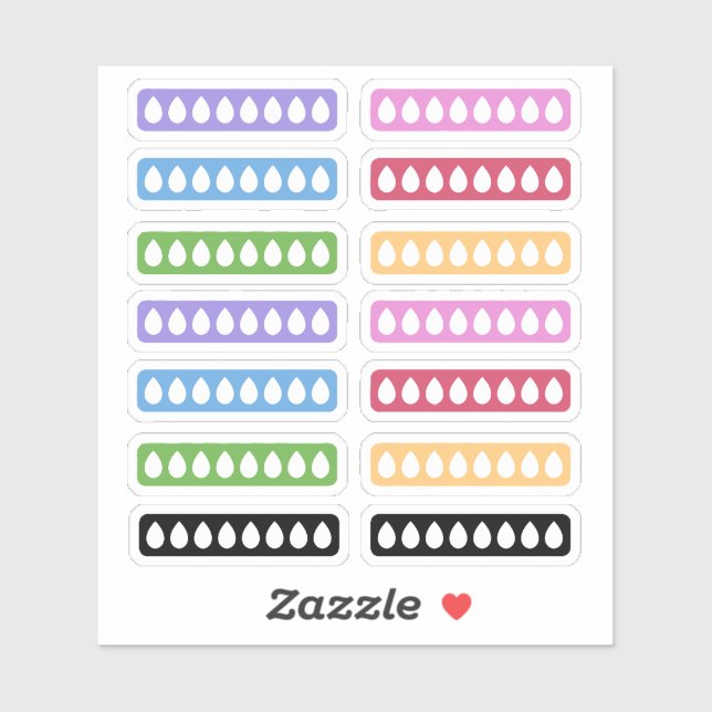Daily Hydration Tracker Sticker (Sheet)