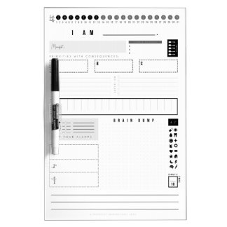 Daily I Am Planner - 9x12" Dry-Erase Board