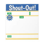 Daily Kudos Shout Out Employee Recognition Display Notepad at Zazzle