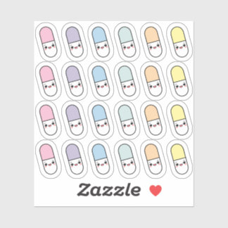 Daily Medicine Take Reminder Pill Tracker Planner Sticker