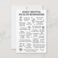 Daily Mental Health Reminders