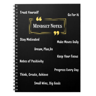 Daily Mindset Notes Notebook