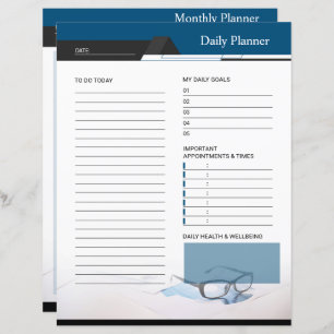 Daily, Monthly Planner Template