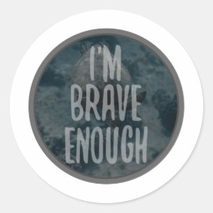 daily motivational affirmations for life classic round sticker