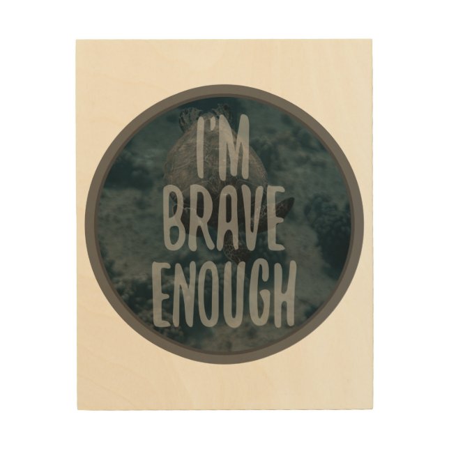 daily motivational affirmations for life wood wall art (Front)