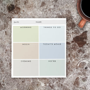 Daily Organizer For Him - Muted Shades Notepad