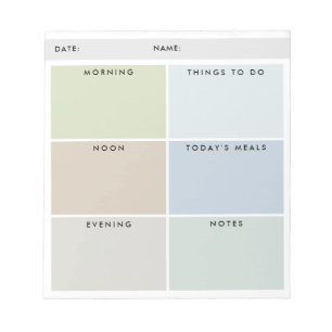 Daily Organizer For Him - Muted Shades Notepad