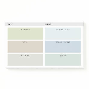 Daily Organizer - Muted Shades Post-it Notes