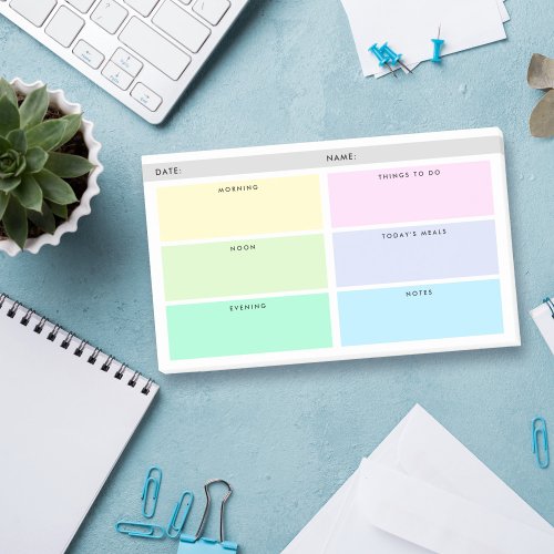 Daily Organizer _ Pastels Post_it Notes