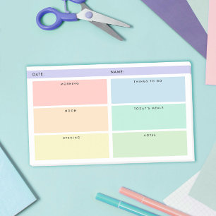 Daily Organizer - Rainbow Pastels Post-it Notes