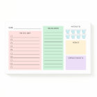 Daily Organizer - To Do List - Hydrate - Pastels