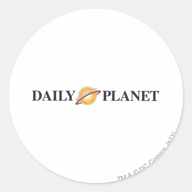 Daily Planet Logo Classic Round Sticker (Front)