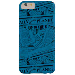 Daily Planet Pattern - Blue Barely There iPhone 6 Plus Case