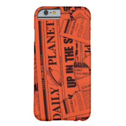 Daily Planet Pattern - Red Barely There iPhone 6 Case