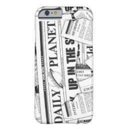 Daily Planet Pattern - White Barely There iPhone 6 Case