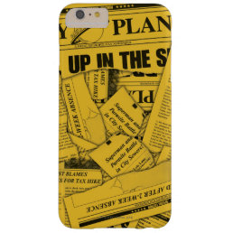 Daily Planet Pattern - Yellow Barely There iPhone 6 Plus Case