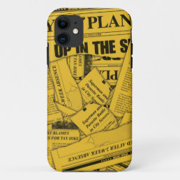 Daily Planet Pattern - Yellow iPhone 11 Case