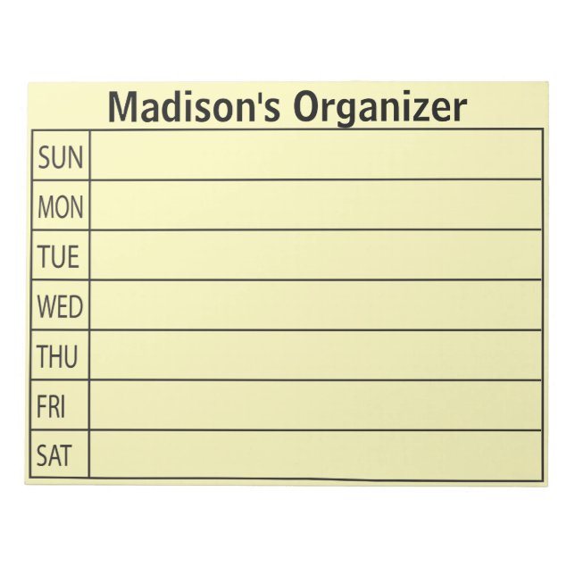 Daily Planner Business Notepad (Front)