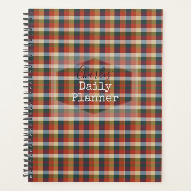 Daily Planner - Checkered - HAMbWG (Front)