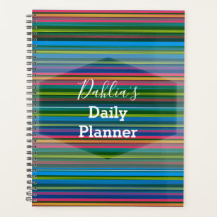Daily Planner - Colorful Stripes- HAMbWG