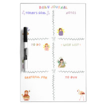 Daily Planner, Daily Journal, Task, Plan, Cat, Sun Dry Erase Board