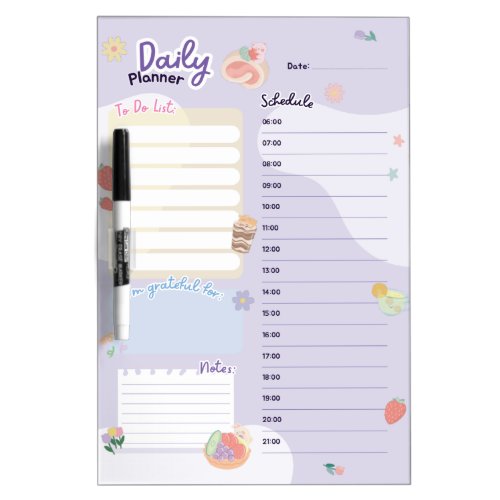 Daily Planner Dry Erase Board