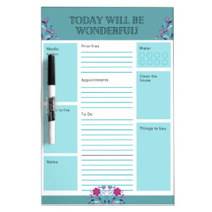 Daily Planner Dry Erase Board