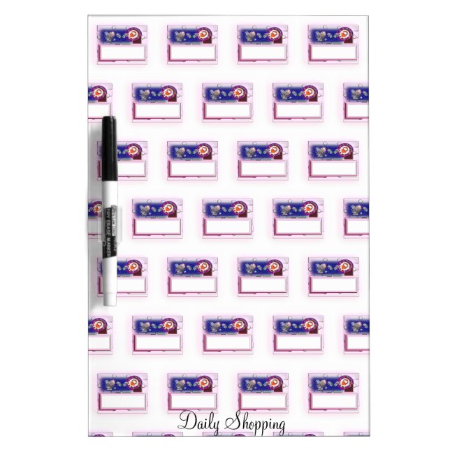 Daily Planner Dry Erase Board (Front)
