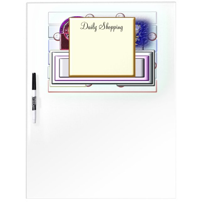 Daily Planner Dry Erase Board (Front)