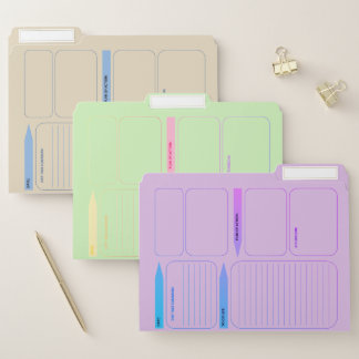 Daily Planner File Folder