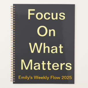 Daily Planner - Focus On What Matters Layout
